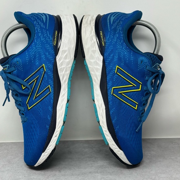 New Balance Men's Fresh Foam 880 Blue & Yellow Athletic Shoes Size 7.5 - Picture 7 of 12